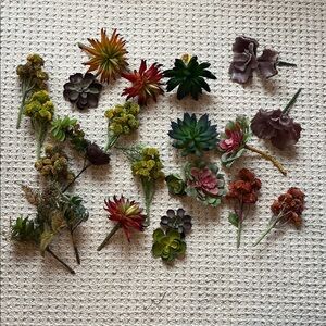 Artificial Succulent and Flower Arrangement